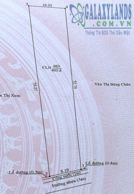 Bán đất đường Nguyễn Bình, phường Phú Lợi, Thủ Dầu Một, Bình Dương