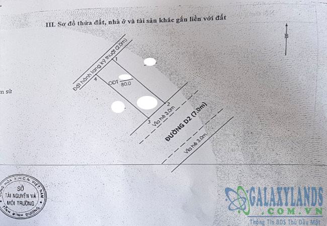 Bán đất đường D2 khu dân cư Phúc Đạt Thủ Dầu Một