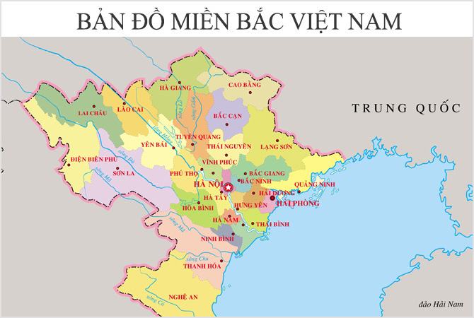 Bản Đồ Miền Bắc Việt Nam