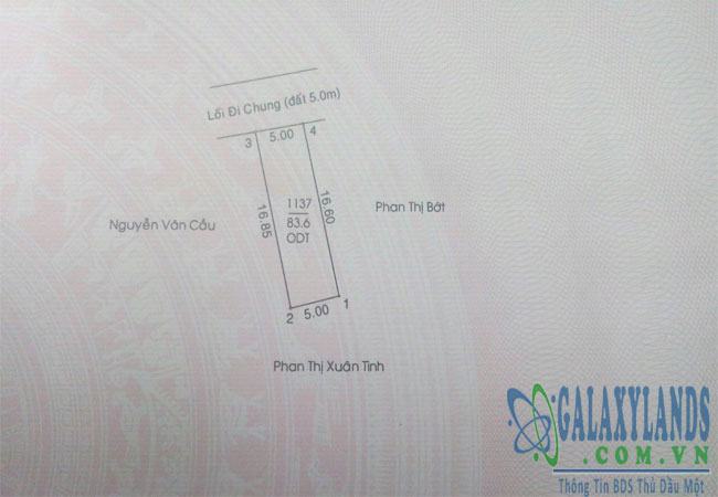 Bán đất phường Phú Hòa đối diện biệt thự Anh Thư.