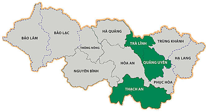 Bản đồ tỉnh Cao Bằng