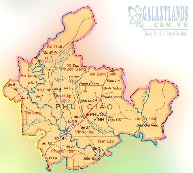 Bản đồ huyện Phú Giáo 