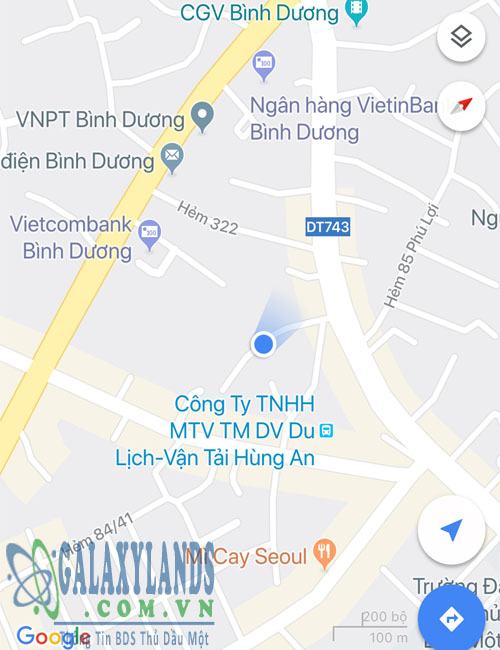 Vị trí 2 lô đất phường Phú Hòa gần ngã tư Chợ Đình