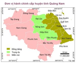 Bản đồ tỉnh Quảng Nam khổ lớn phóng to năm 2022