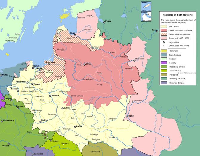 Vị trí Ba Lan và các quốc gia Châu Âu
