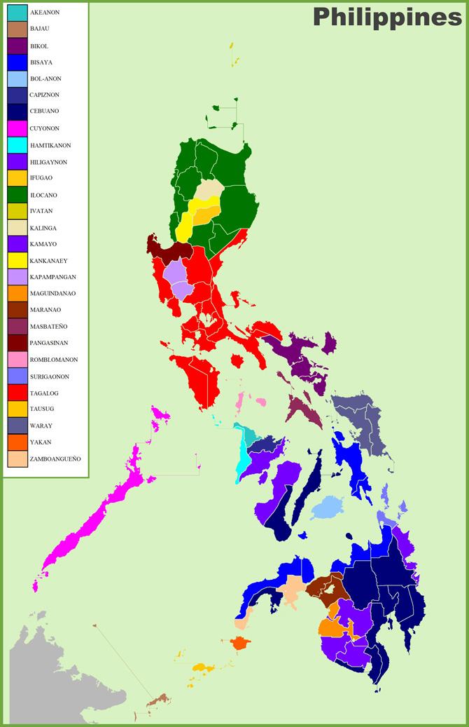 Bản đồ các tỉnh Philippines