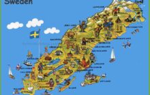 Bản Đồ Thụy Điển ❤️ ( Sweden Map ) ❤️ Khổ Lớn Năm 2023