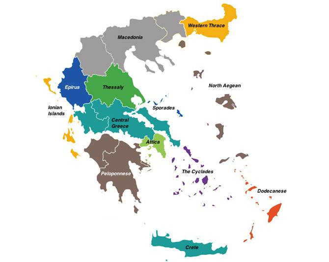 Bản đồ đất nước Hy Lạp 