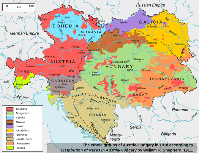 Bản đồ nước Áo trong liên minh Châu Âu
