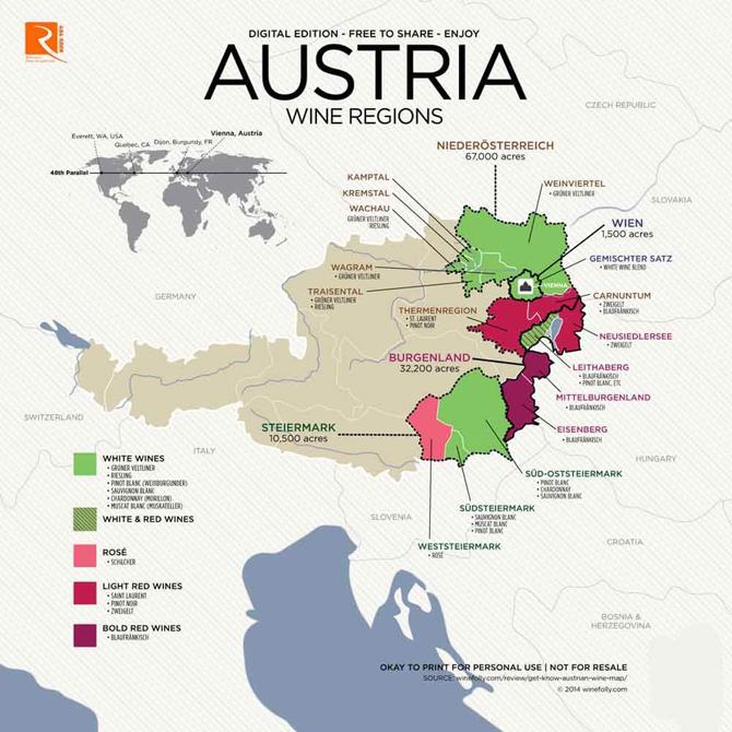 Bản đồ đất nước Áo