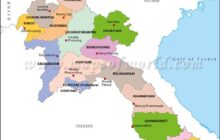 Bản Đồ Nước Lào ❤️ ( Lao Map ) ❤️ Khổ Lớn Năm 2023