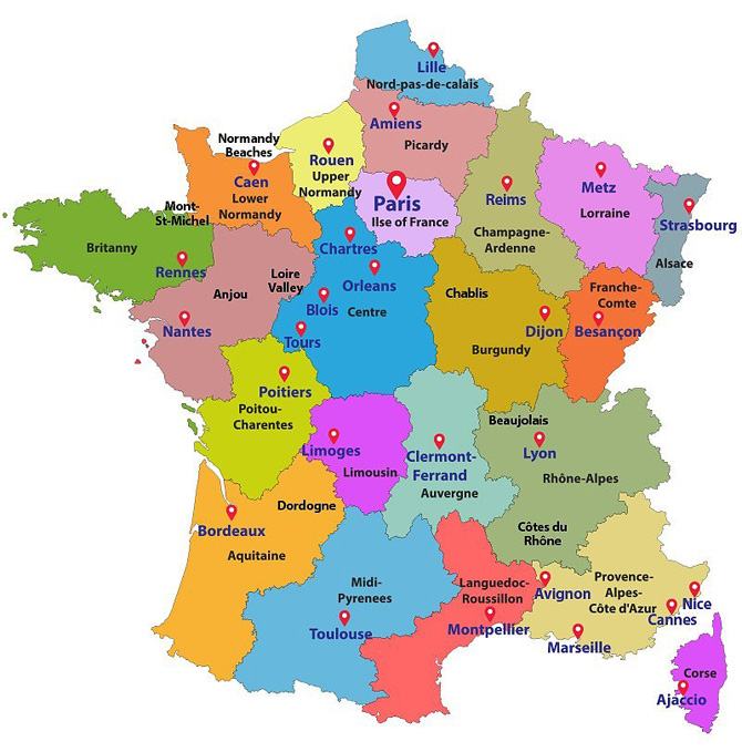 Chào mừng đến với bản đồ Pháp khổ lớn 2024! Khám phá các thành phố lãng mạn, biển cả đẹp nhất và những vùng nông thôn thơ mộng của Pháp. Hãy bắt đầu hành trình của bạn và tìm hiểu thêm về một trong những đất nước phong phú nhất của châu Âu.