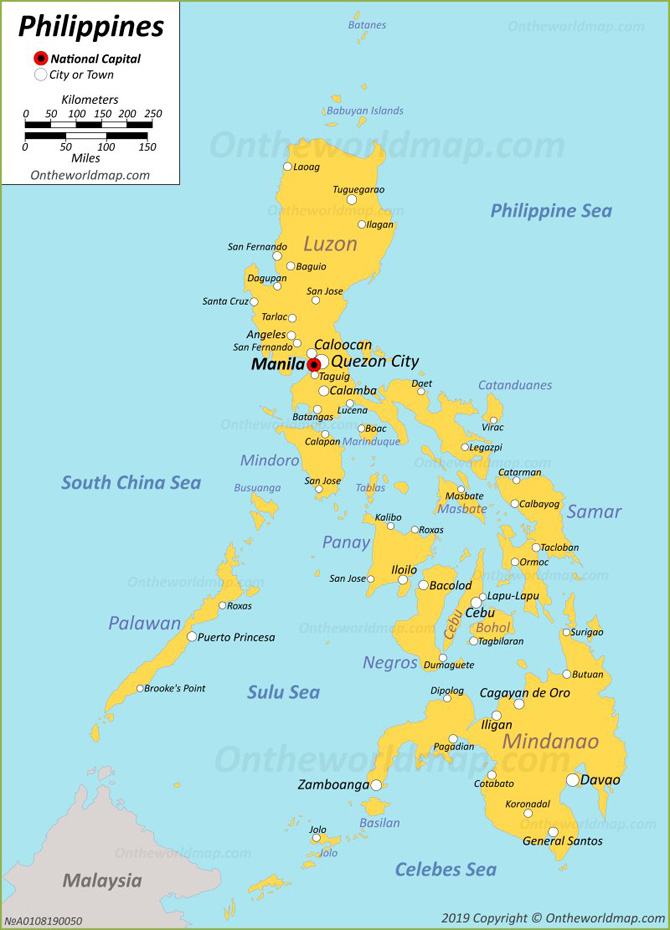Bản đồ hành chính các tỉnh Philippines