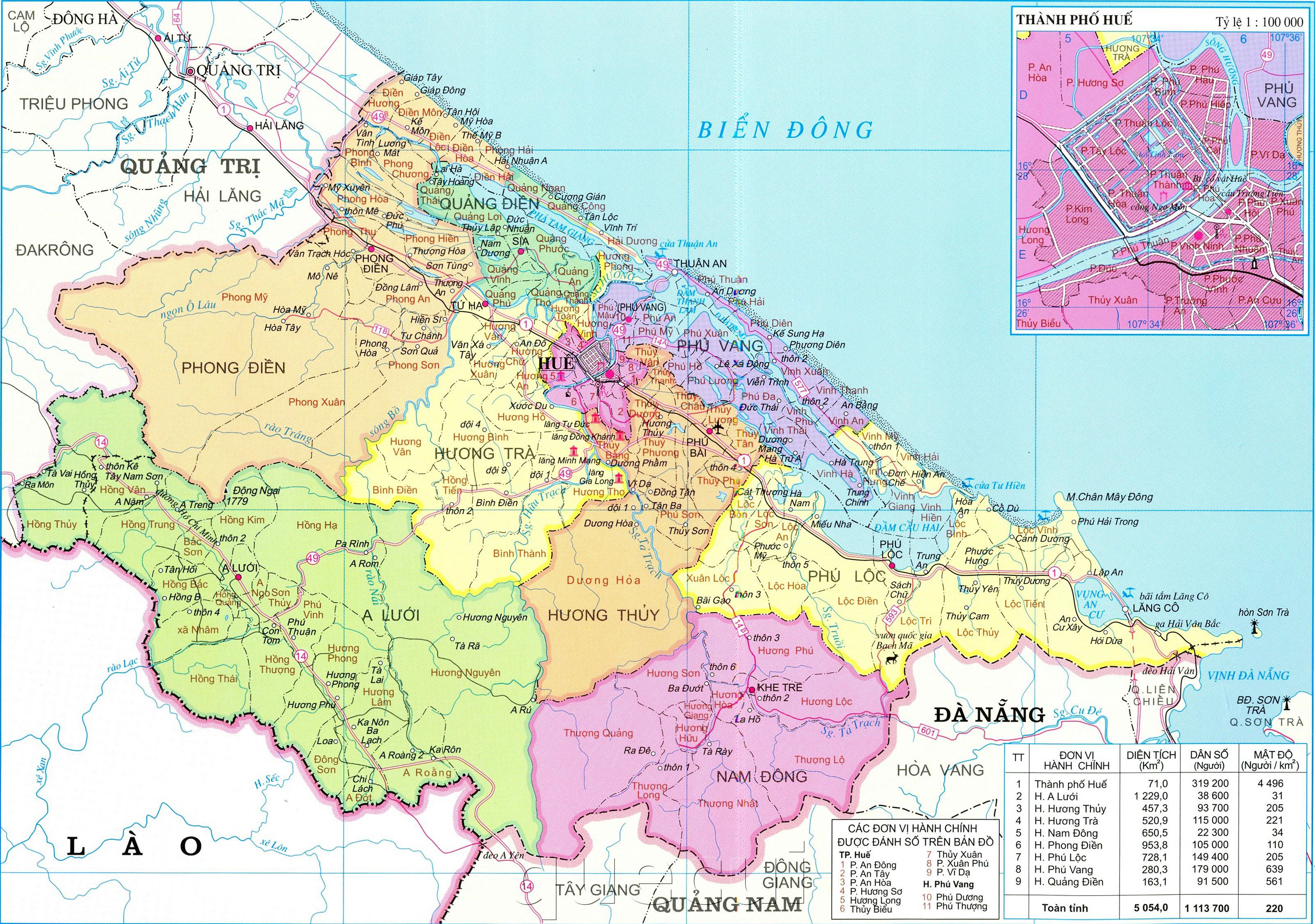 Bản đồ khu vực Thừa Thiên Huế 2024: Trao cho bạn bản đồ khu vực Thừa Thiên Huế 2024 mới nhất, cho phép bạn tìm hiểu chi tiết về địa hình, hệ thống giao thông, địa điểm tham quan và nhiều thông tin khác về thành phố này. Hãy chuẩn bị trang bị cho cuộc phưu lưu của bạn!