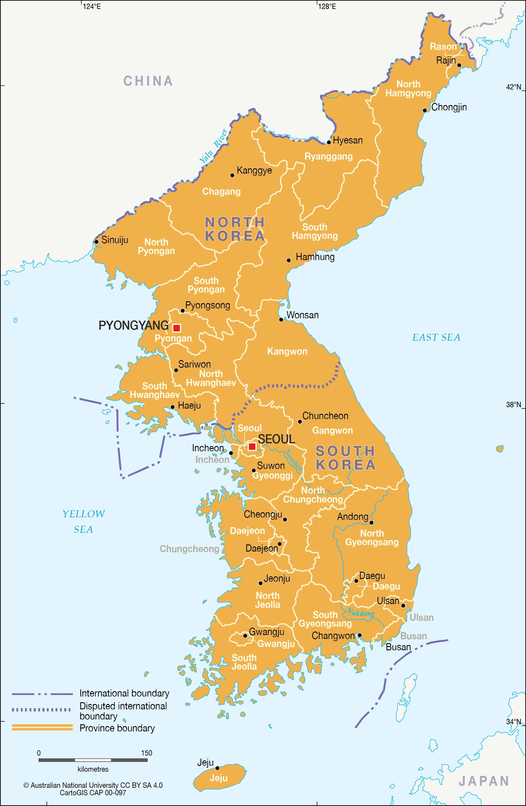 Bản Đồ Hàn Quốc ❤️ ( Korea Map ) ❤️ Khổ Lớn Năm 2023