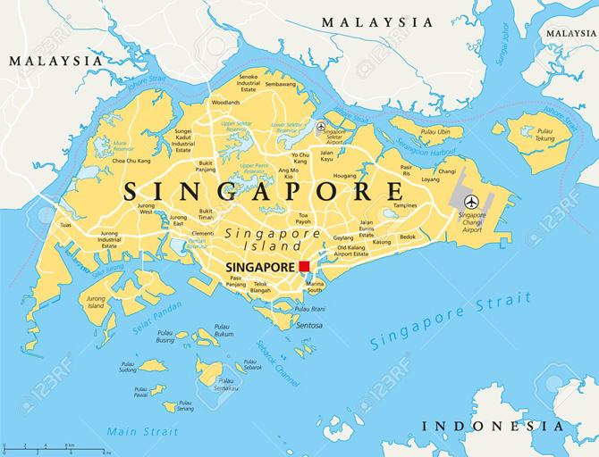 Bản đồ Singapore chi tiết