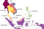 Bản Đồ Đông Nam Á ❤️ (Southeast Asia) ❤️ Khổ Lớn Năm 2023