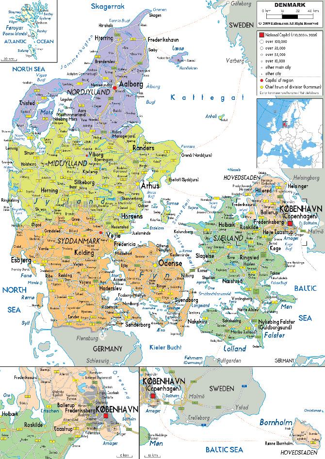 Bản đồ Đan Mạch xem chi tiết 