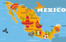 Bản Đồ Mexico ❤️ ( Mexico Map ) ❤️ Khổ Lớn Năm 2023