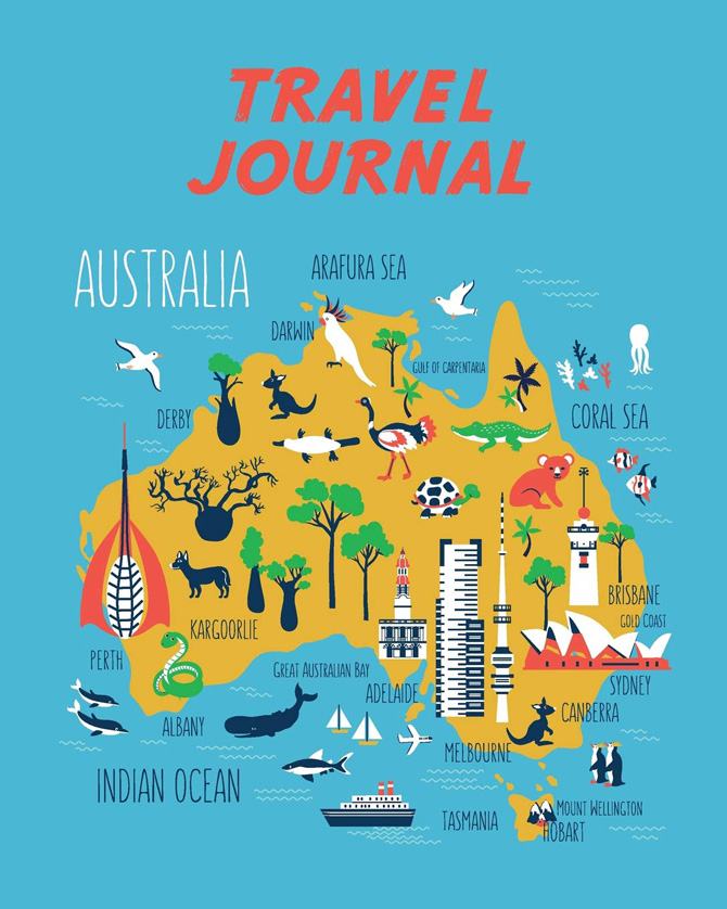 Bản đồ du lịch nước Úc ( Australia )