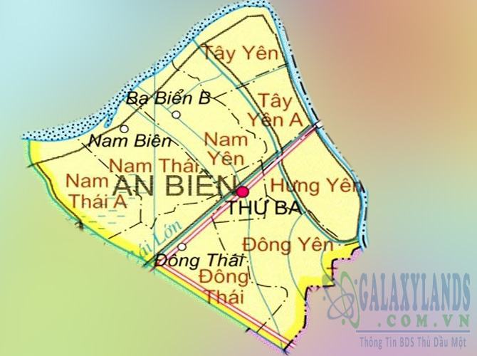 Bản đồ huyện An Biên tỉnh Kiên Giang