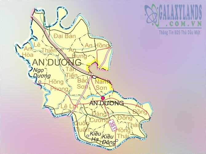 Bản đồ huyện An Dương tỉnh Hải Phòng