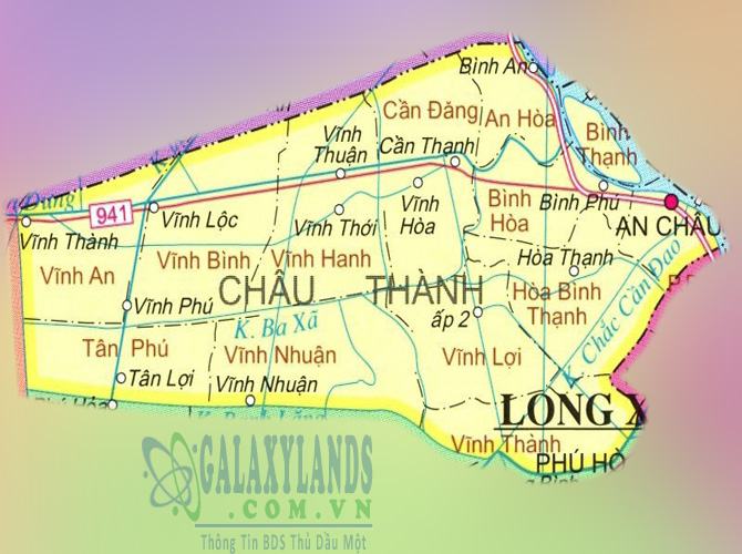 Bản đồ huyện Châu Thành tỉnh An Giang