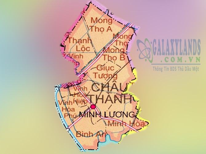 Bản đồ huyện Châu Thành tỉnh Kiên Giang
