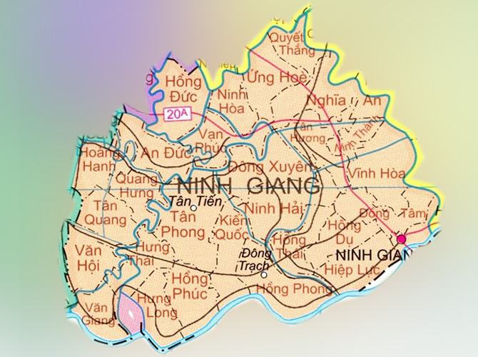 Bản đồ huyện Ninh Giang tỉnh Hải Dương