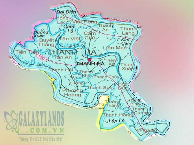 Bản đồ huyện Thanh Hà 