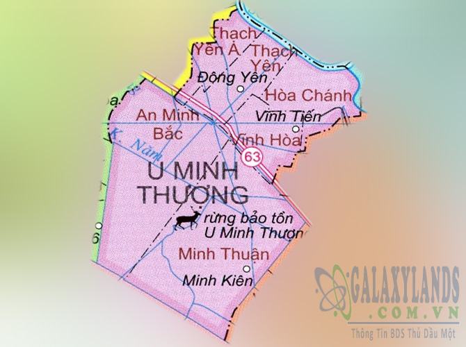 Bản đồ huyện U Minh Thượng tỉnh Kiên Giang