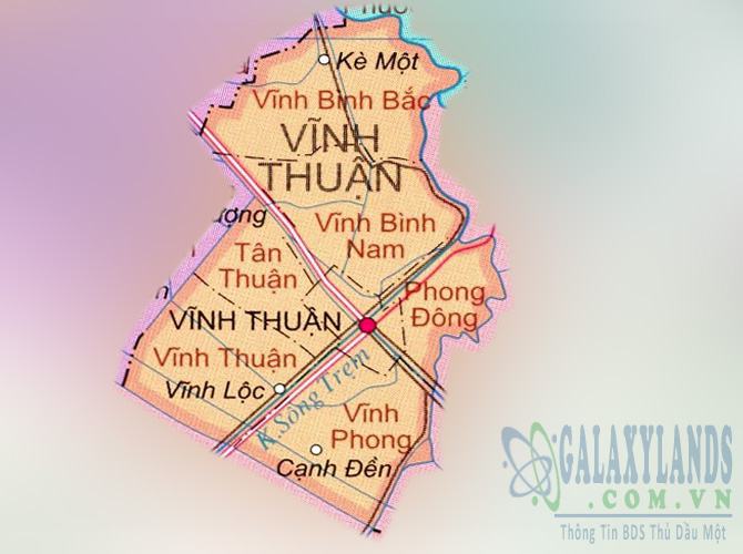 Bản đồ huyện Vĩnh Thuận tỉnh Kiên Giang