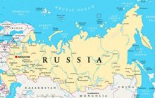 Bản đồ nước Nga khổ lớn phóng to năm 2022