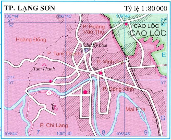 Bản đồ thành phố Lạng Sơn