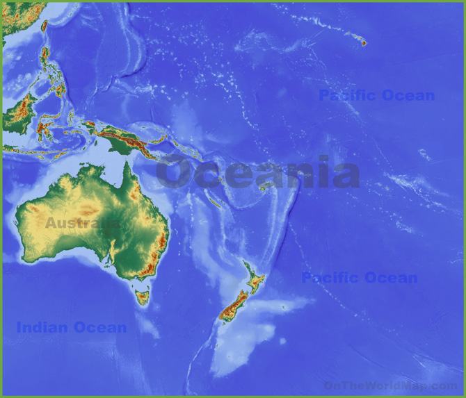 Châu Đại Dương trên Google Map