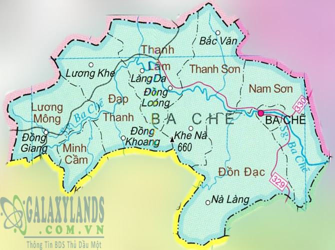 Bản đồ Ba Chẽ tỉnh Quảng Ninh