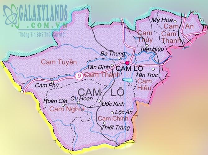 Bản đồ huyện Cam Lộ 