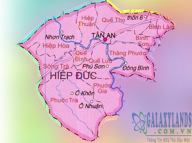 Bản đồ huyện Hiệp Đức tỉnh Quảng Nam