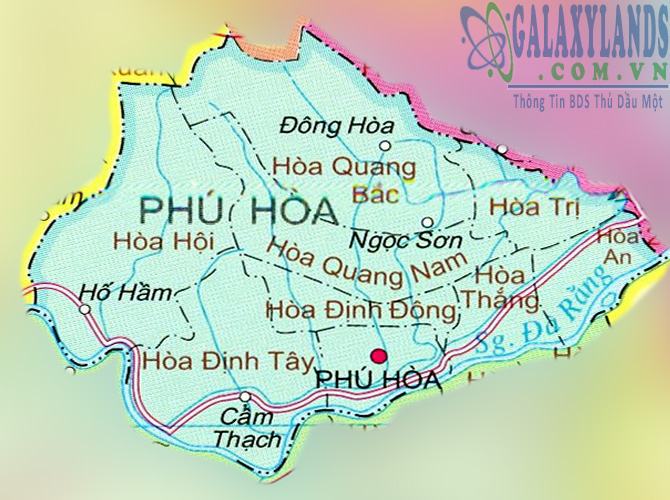 Bản đồ huyện Phú Hòa tỉnh Phú Yên