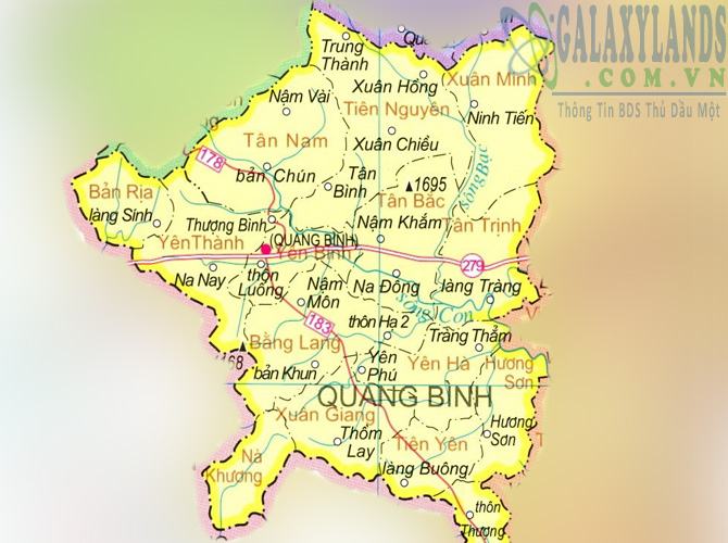 Bản đồ huyện Quang Bình 