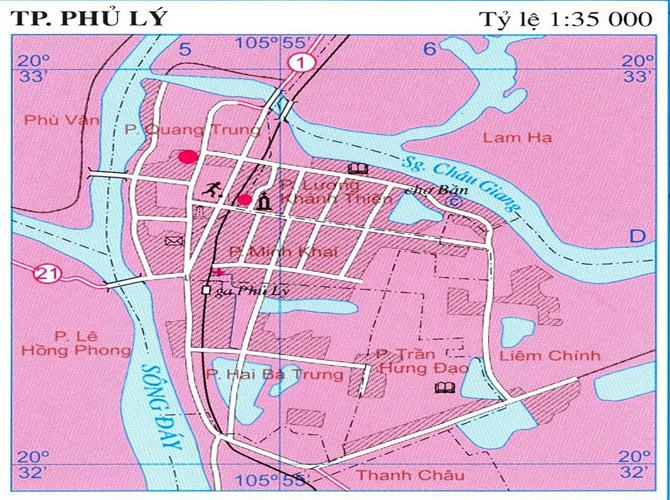 Bản đồ thành phố Phủ Lý