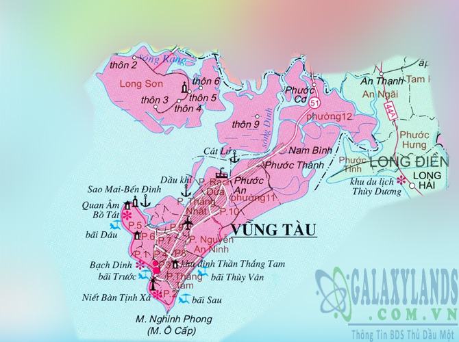 Bản đồ thành phố Vũng Tàu