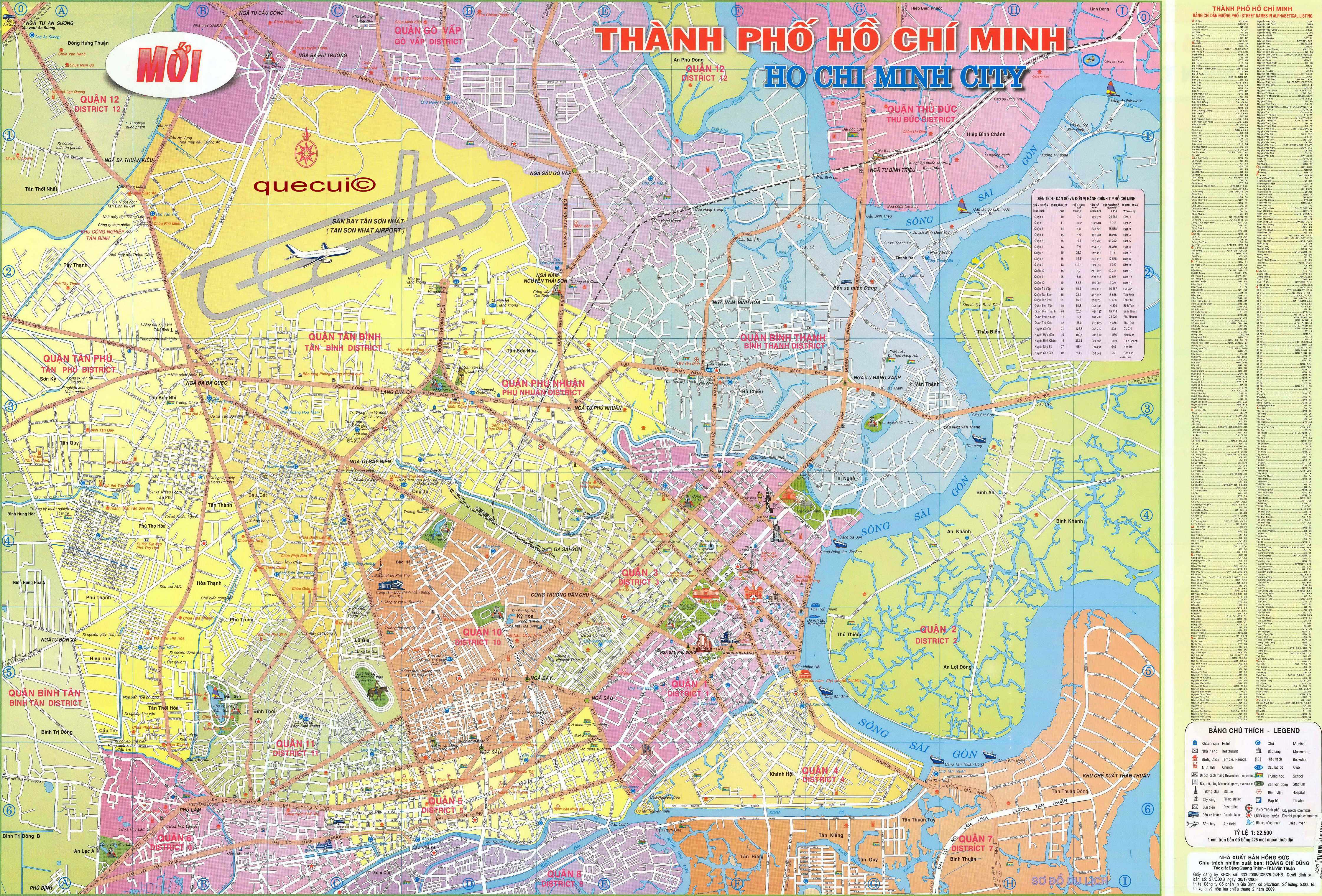 Bản đồ giao thông thành phố Hồ Chí Minh chi tiết