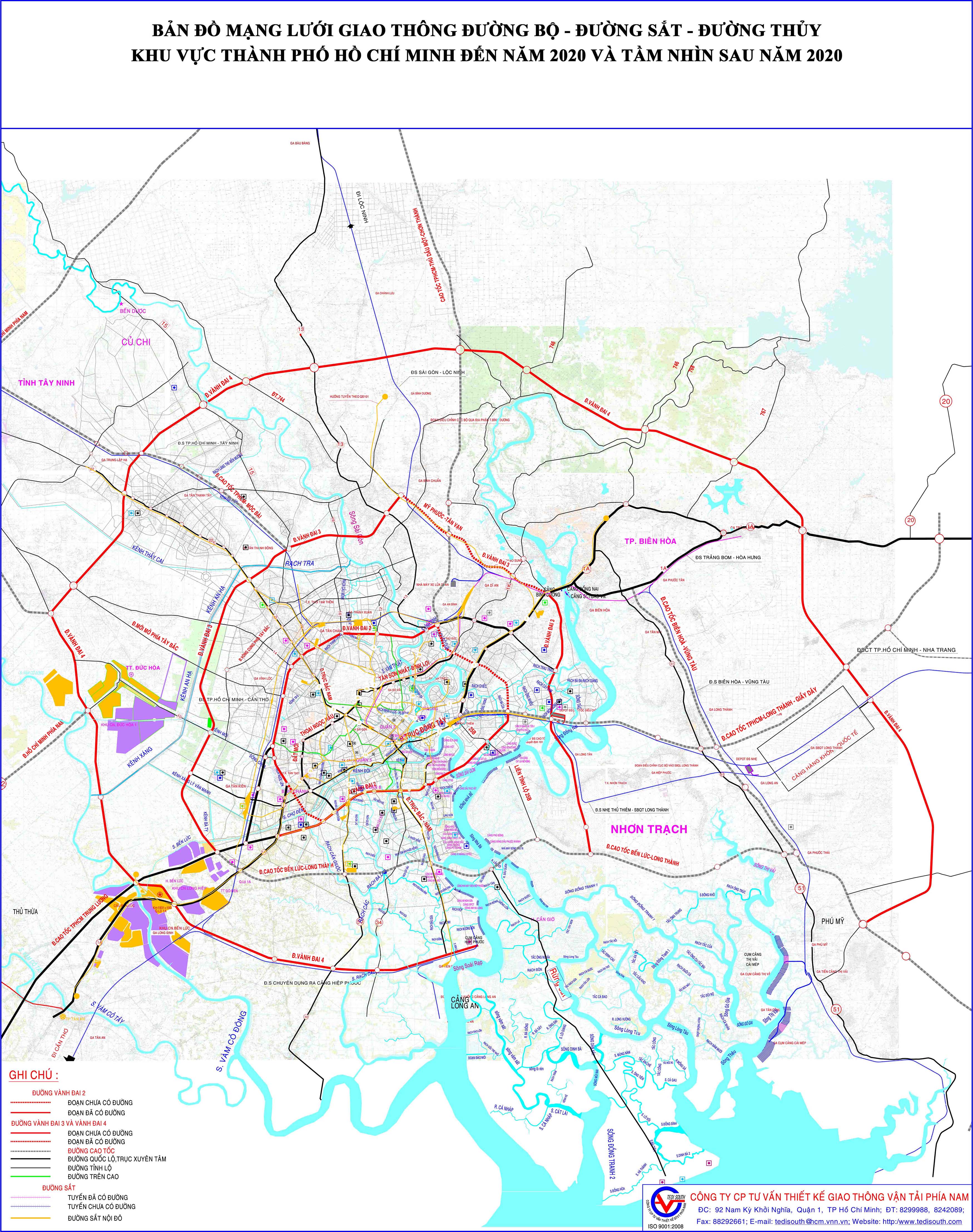 Bản đồ quy hoạch giao thông TP Hồ Chí Minh