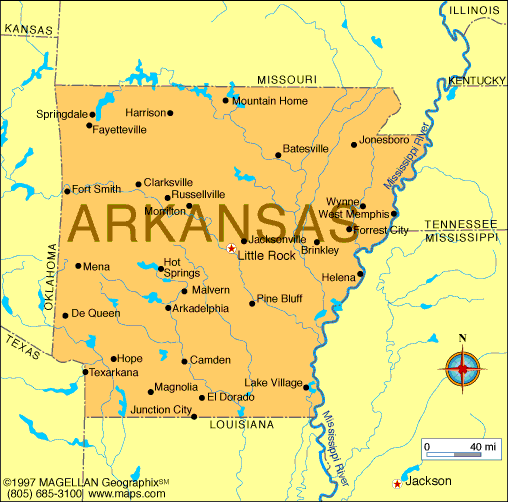 Bản đồ tiểu bang Kansas