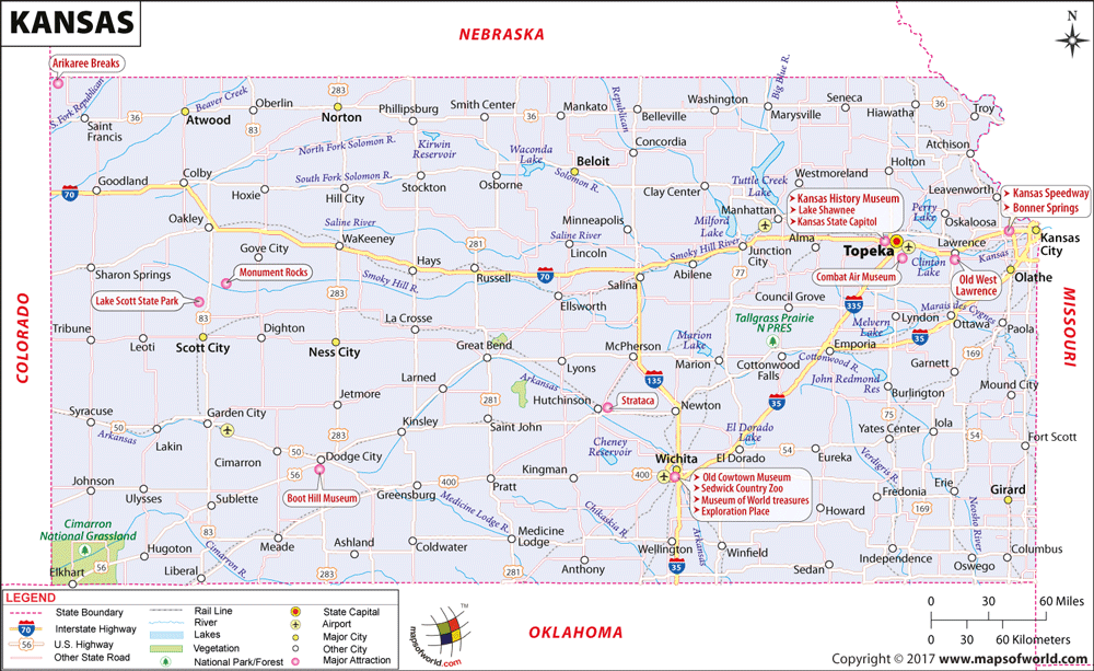 Bản đồ tiểu bang Arkansas