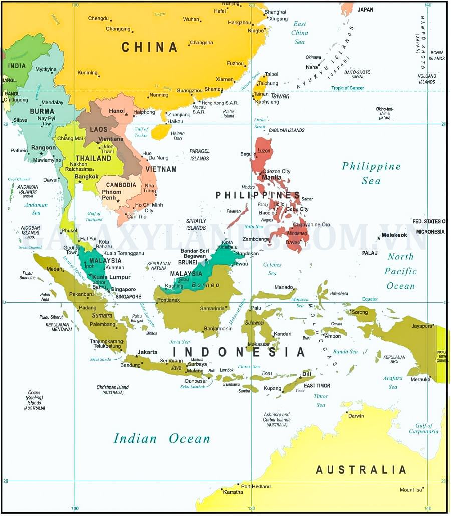 Southeast ASean Map