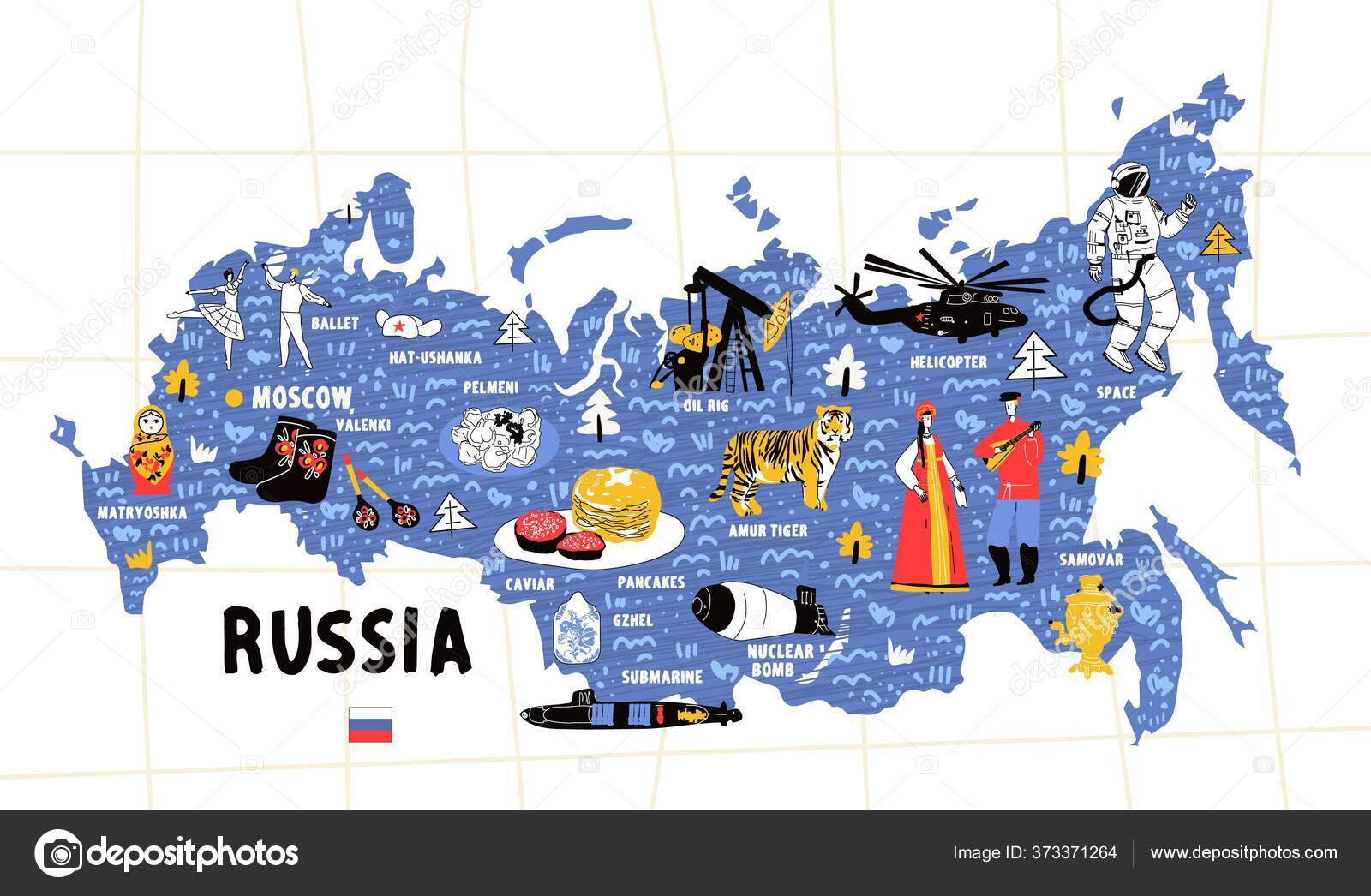 Bản đồ du lịch nga - Bản đồ du lịch Liên Bang Nga