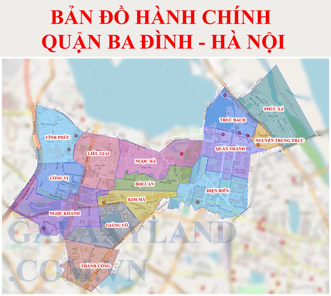 Bản đồ Quận Ba Đình 