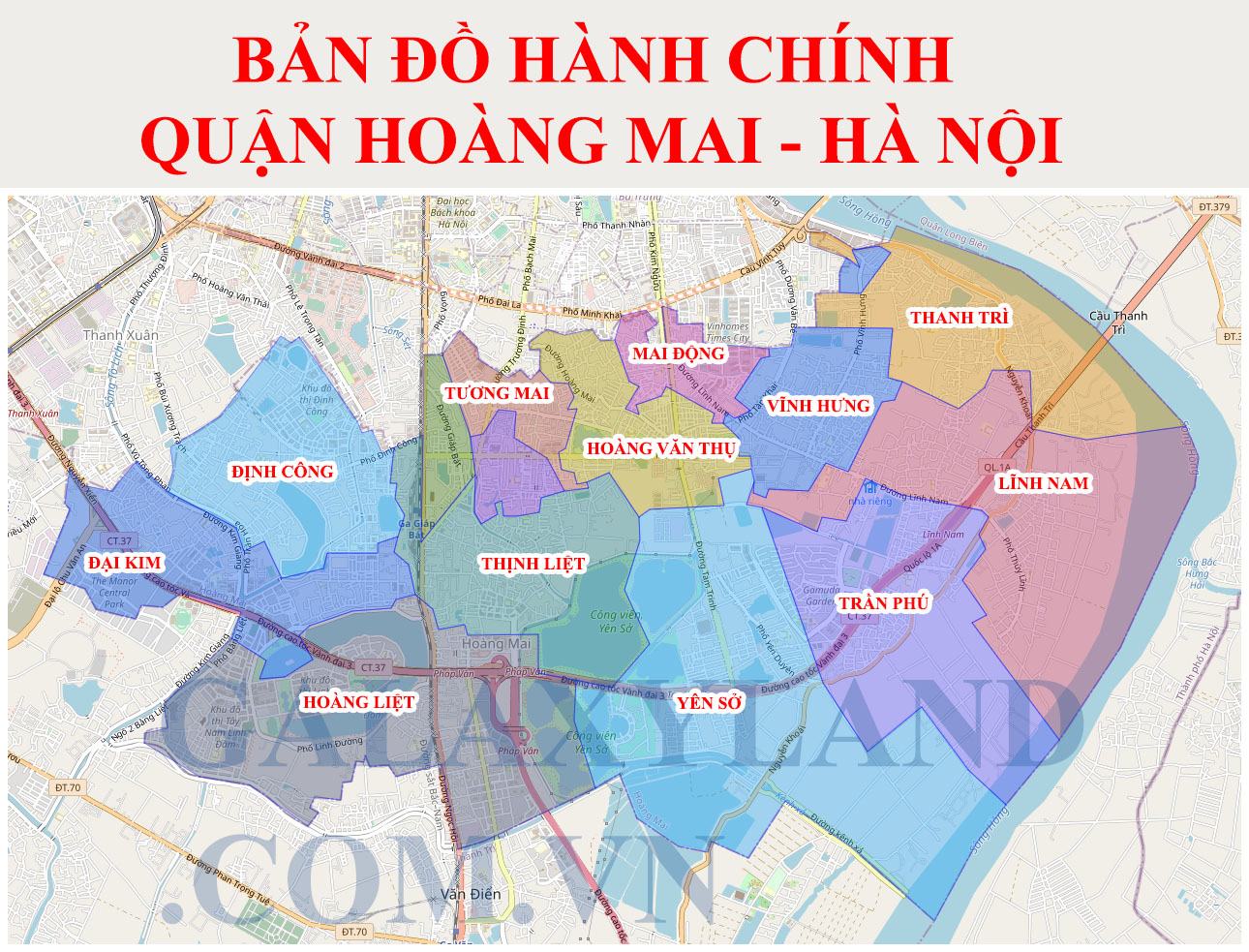 Bản đồ Quận Hoàng Mai